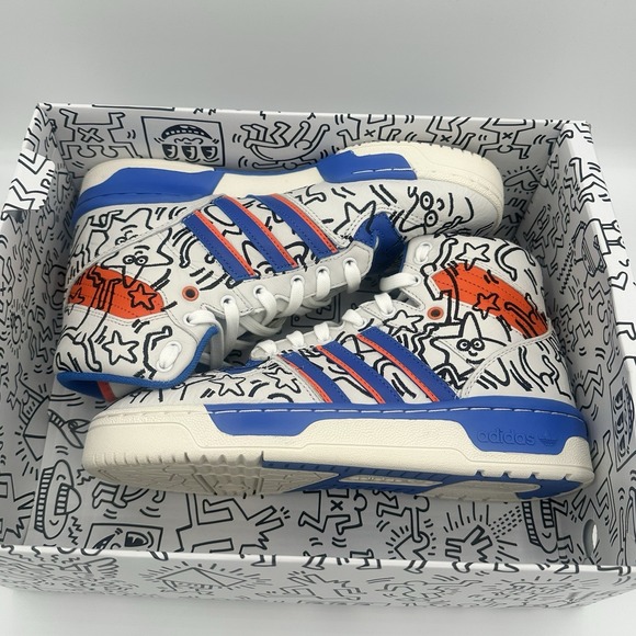 Adidas Keith Haring x Rivalry High Pop Art Rare  (2019) EE9296 - Sz 7.5  Clean main image 8